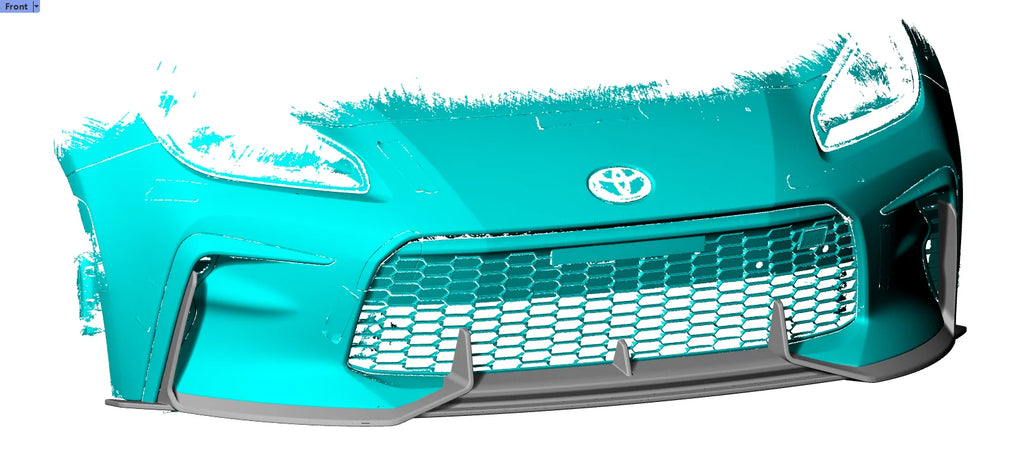 Toyota GR86 (ZN8) 3-Piece Carbon Fiber Front Lip - view 4