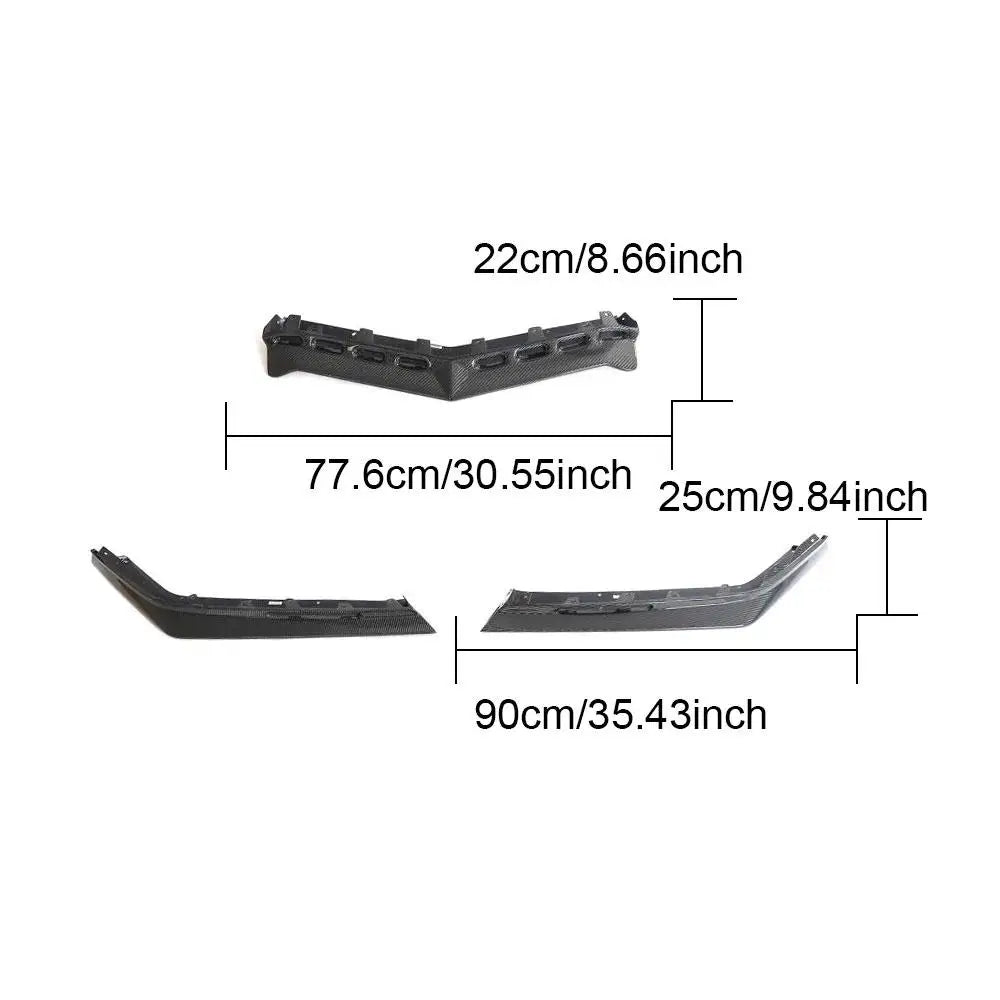 Chevrolet Corvette Z06 (C8) Carbon Fiber Front Splitter - view 4