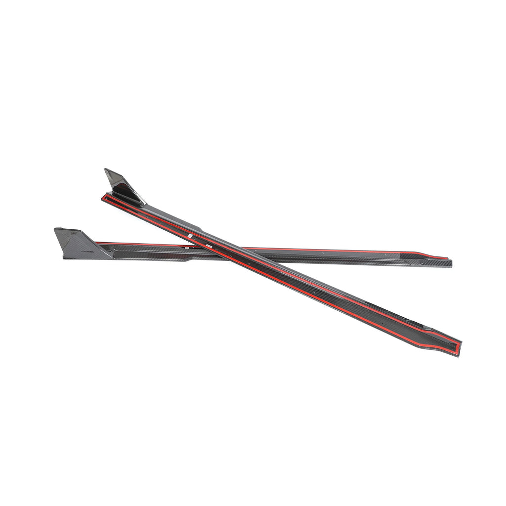BMW M2 (G87) Carbon Fiber Side Skirts with Winglets - view 4
