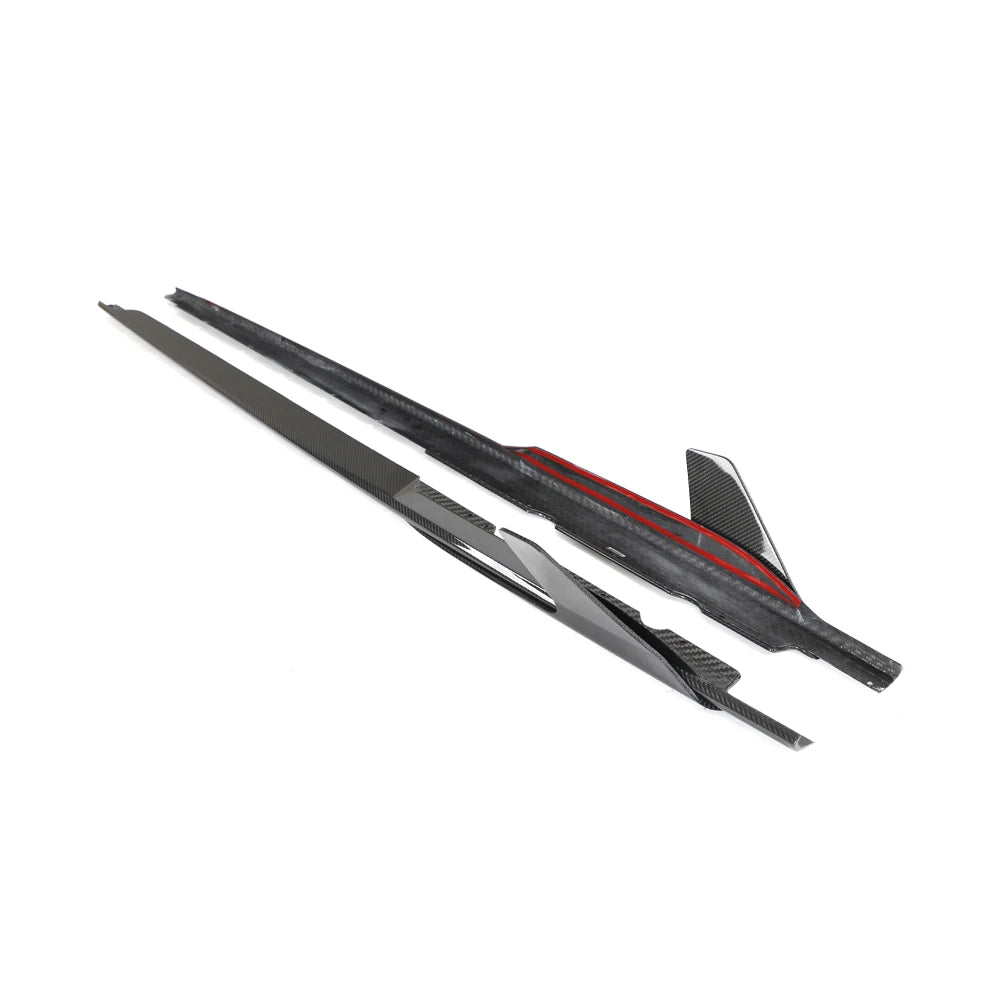 Audi R8 V10 (4S) Dry Carbon Side Skirts with Winglets - view 3