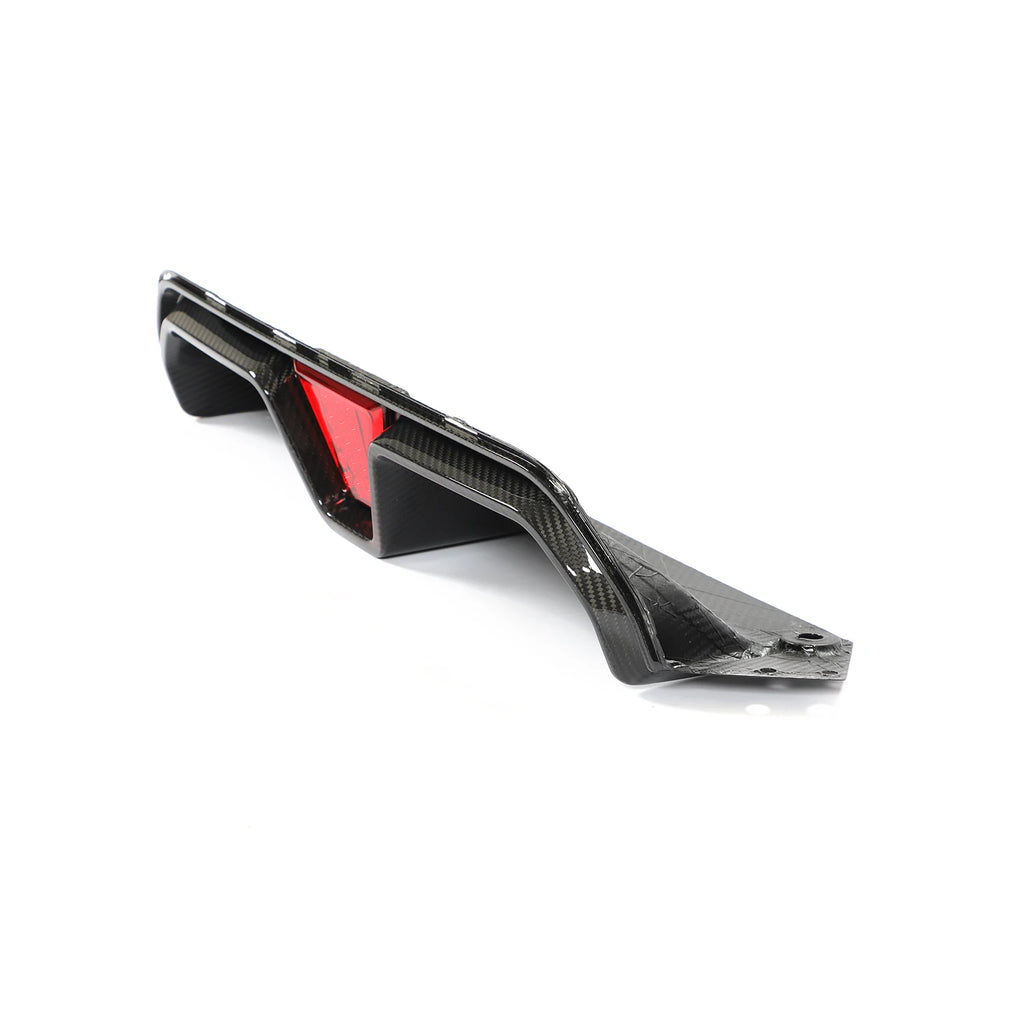 BMW M5 (F90) Dry Carbon Rear Diffuser with LED Light - view 3