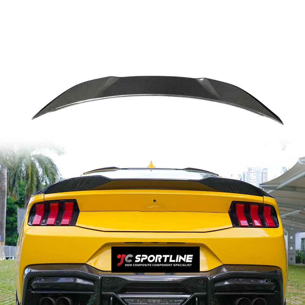 Ford Mustang (S650) Carbon Fiber Ducktail Trunk Spoiler - view 3