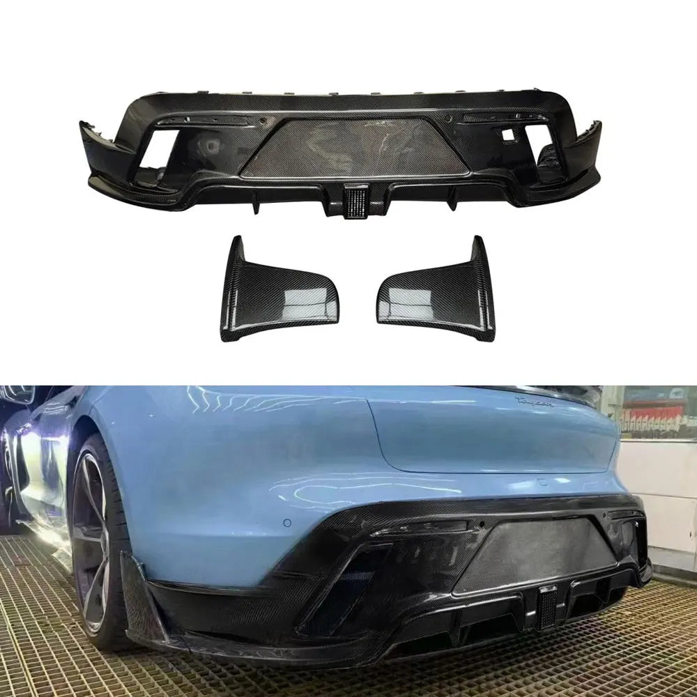 Porsche Taycan Turbo / Turbo S (9J1) Carbon Rear Diffuser