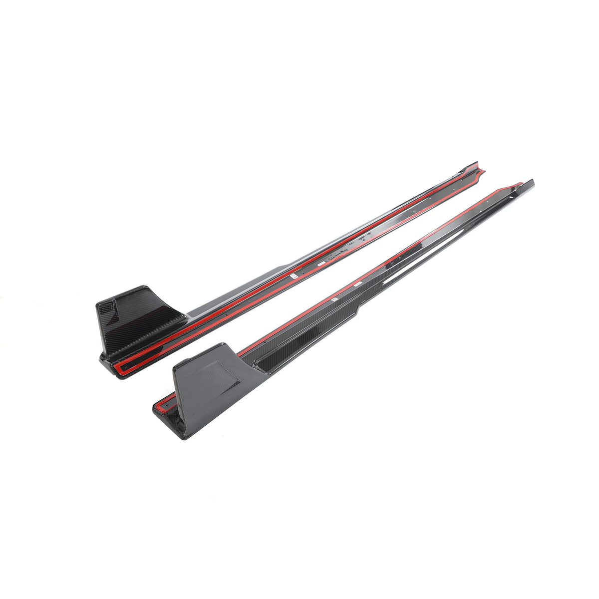 BMW M2 (G87) Carbon Fiber Side Skirts with Winglets - view 3