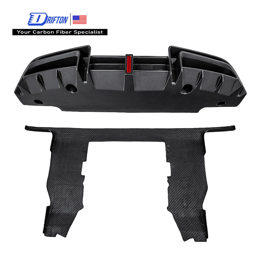 McLaren 720S / 750S CM-Style Dry Carbon Rear Diffuser with Underboard