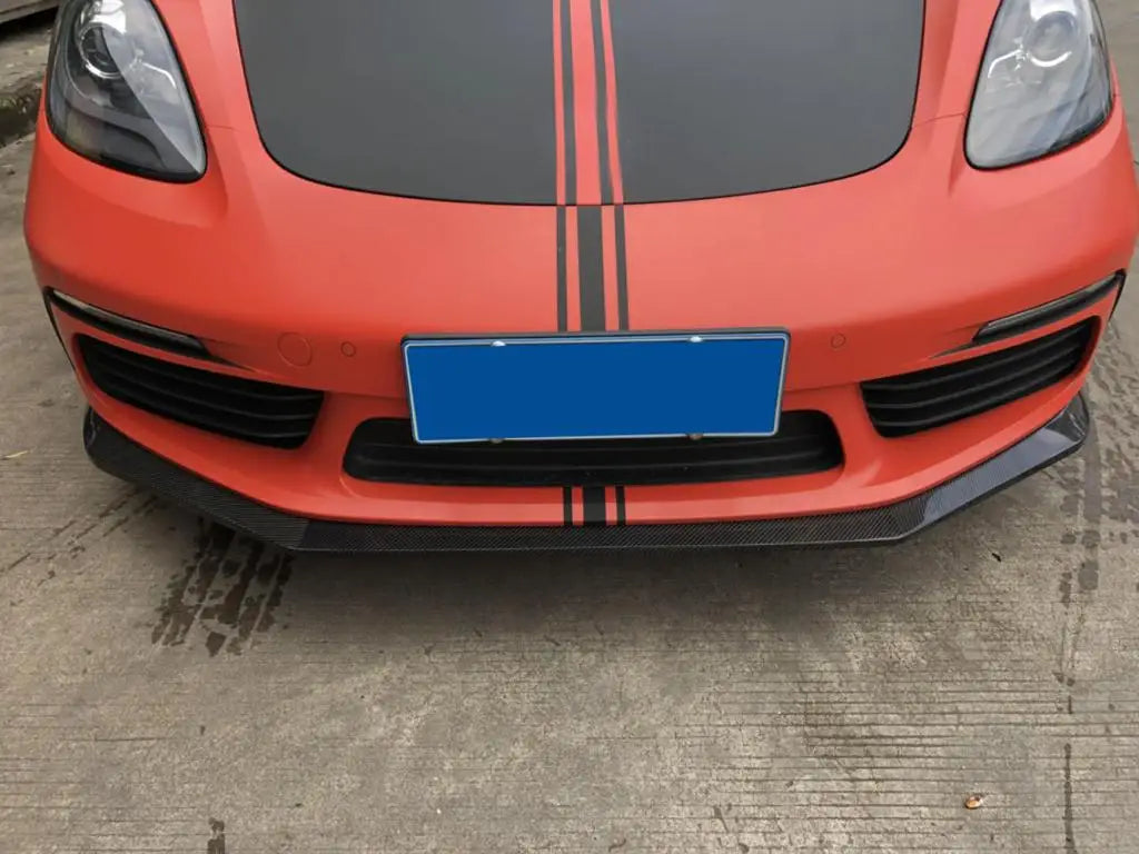 Porsche 718 Cayman / Boxster (982) Carbon Fiber Front Lip Splitter