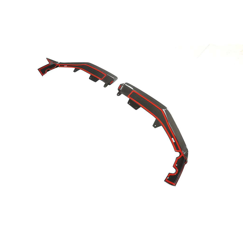 BMW X5 M (F95 LCI) Carbon Fiber Front Lip Splitters - view 2