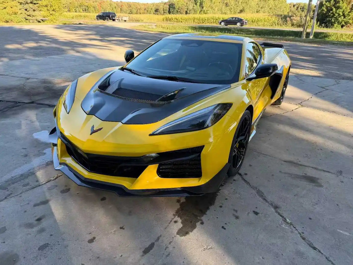 Chevrolet Corvette (C8) ZR1-Style Dry Carbon Fiber Hood - view 3