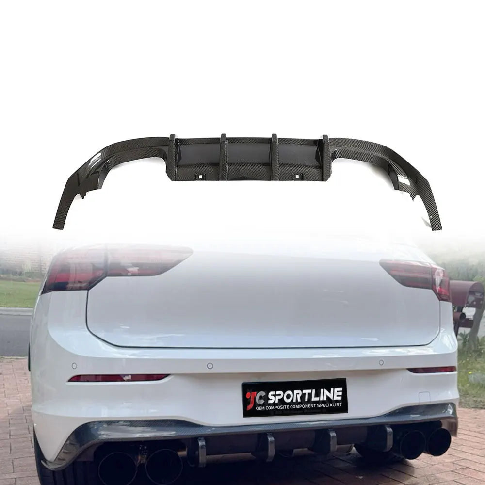 VW Golf R (Mk8) Carbon Fiber Rear Diffuser