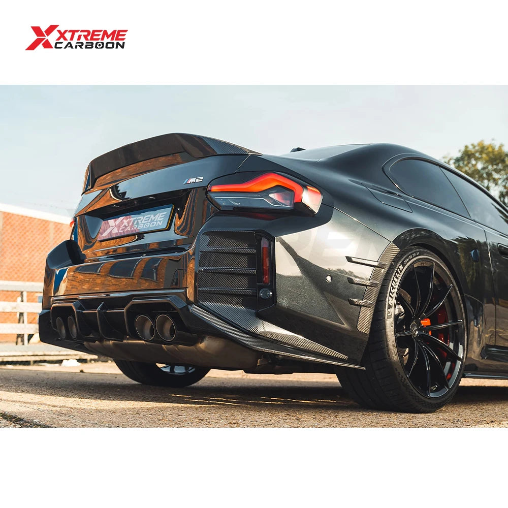 BMW M2 (G87) CT-Style Dry Carbon Quad-Exhaust Rear Diffuser