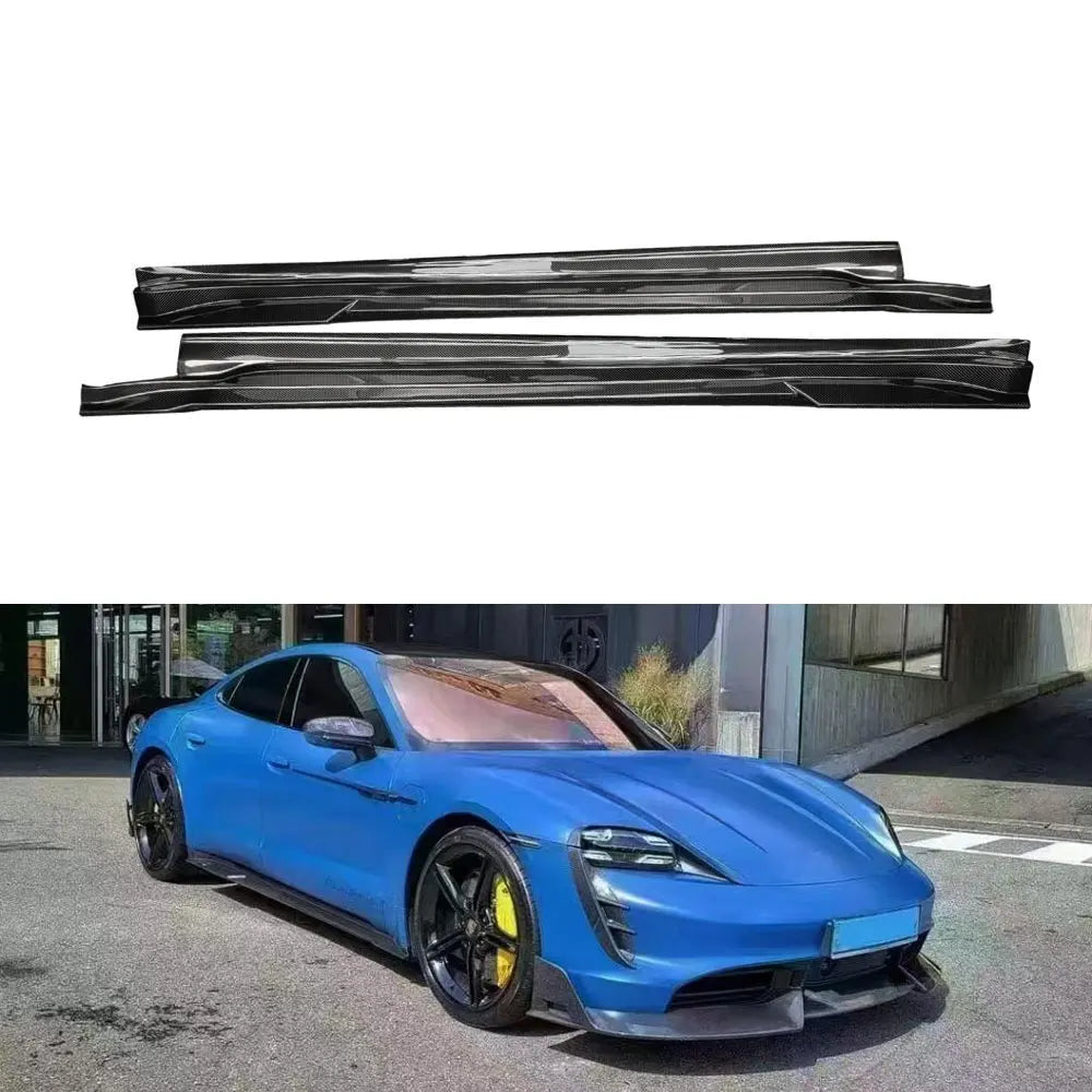 Porsche Taycan Turbo / Turbo S (9J1) Carbon Side Skirts