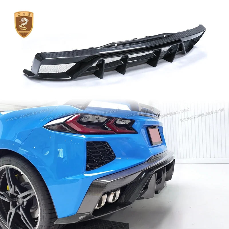Chevrolet Corvette Z06 / E-Ray (C8) Dry Carbon Rear Diffuser