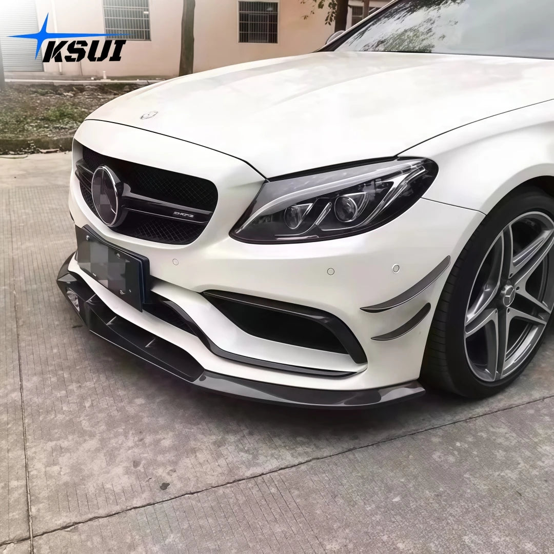 Mercedes-AMG C63 / C63 S (W205) PS-Style Carbon Fiber Front Lip