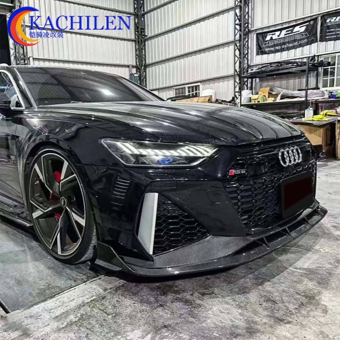 Audi RS6 / RS7 (C8) PT-Style Carbon Fiber Front Lip