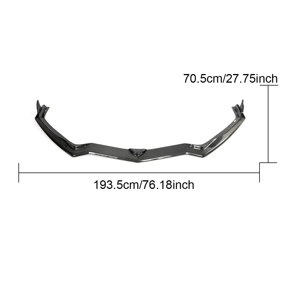 Chevrolet Corvette (C8) Stingray Carbon Fiber Front Lip - view 4