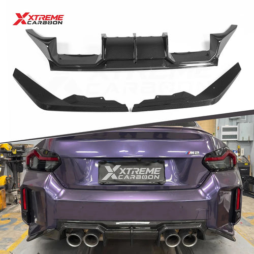 BMW M2 (G87) CT-Style Dry Carbon Quad-Exhaust Rear Diffuser