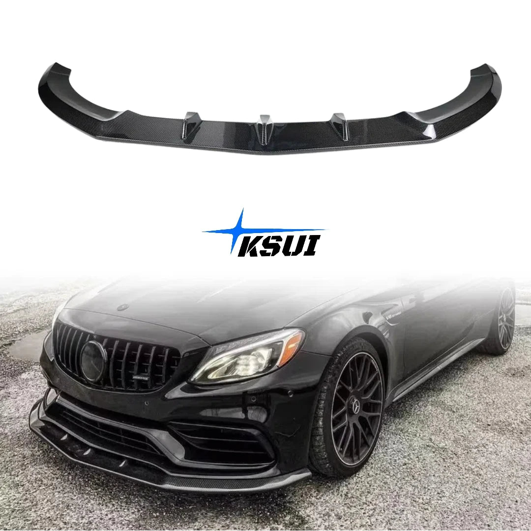 Mercedes-AMG C63 / C63 S (W205) PS-Style Carbon Fiber Front Lip