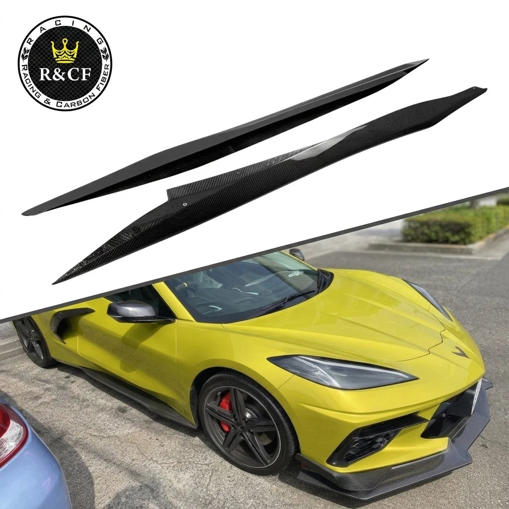 Chevrolet Corvette (C8) ZR1-Style Carbon Fiber Side Skirts