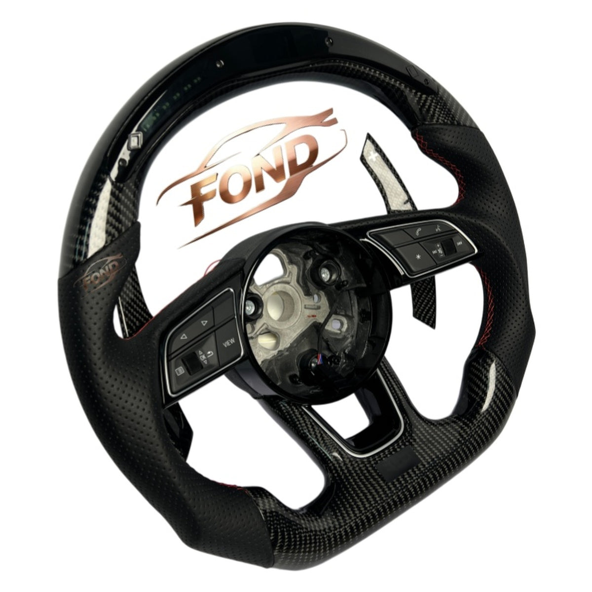 Audi RS/S LED Carbon Fiber Steering Wheel