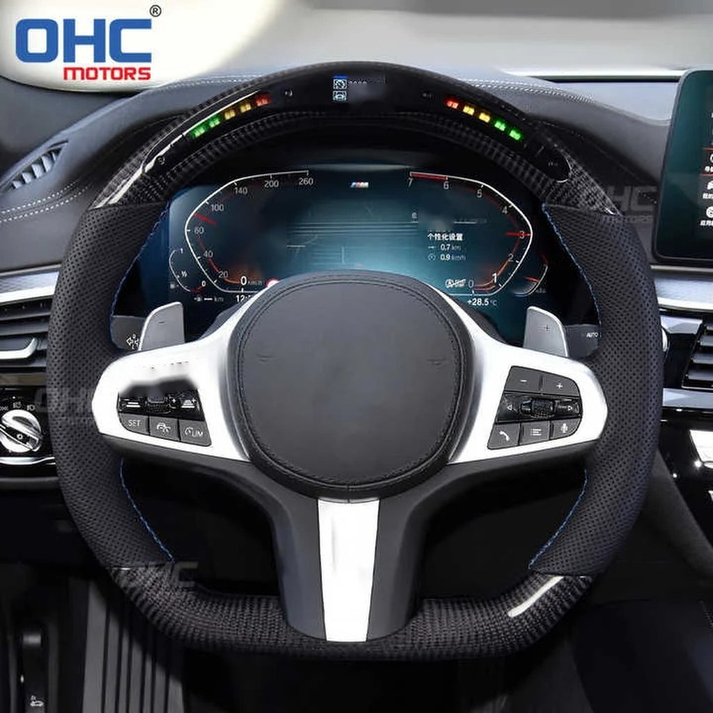 BMW M3/M4 & G-Series LED RPM Carbon Fiber Steering Wheel