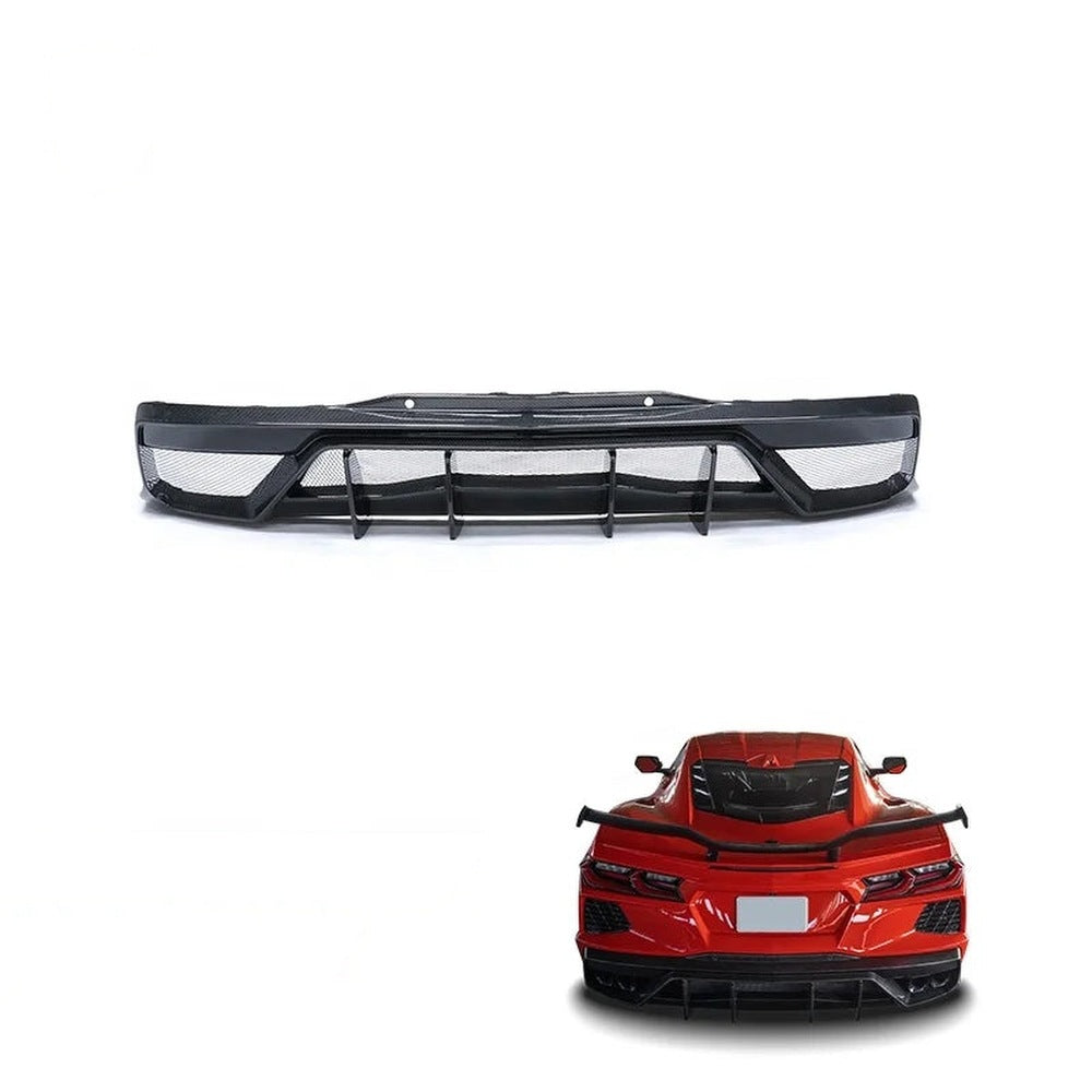 Chevrolet Corvette Z06 / E-Ray (C8) Dry Carbon Rear Diffuser