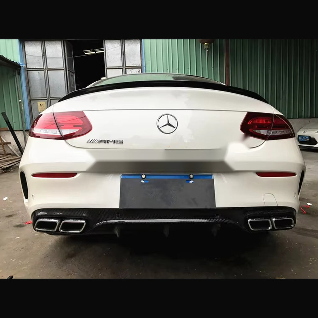 Mercedes-AMG C63 Coupe (C205) Carbon Fiber Rear Diffuser
