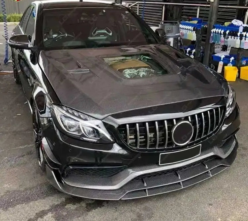 Mercedes-AMG C63 (W205) Carbon Fiber Hood with Window