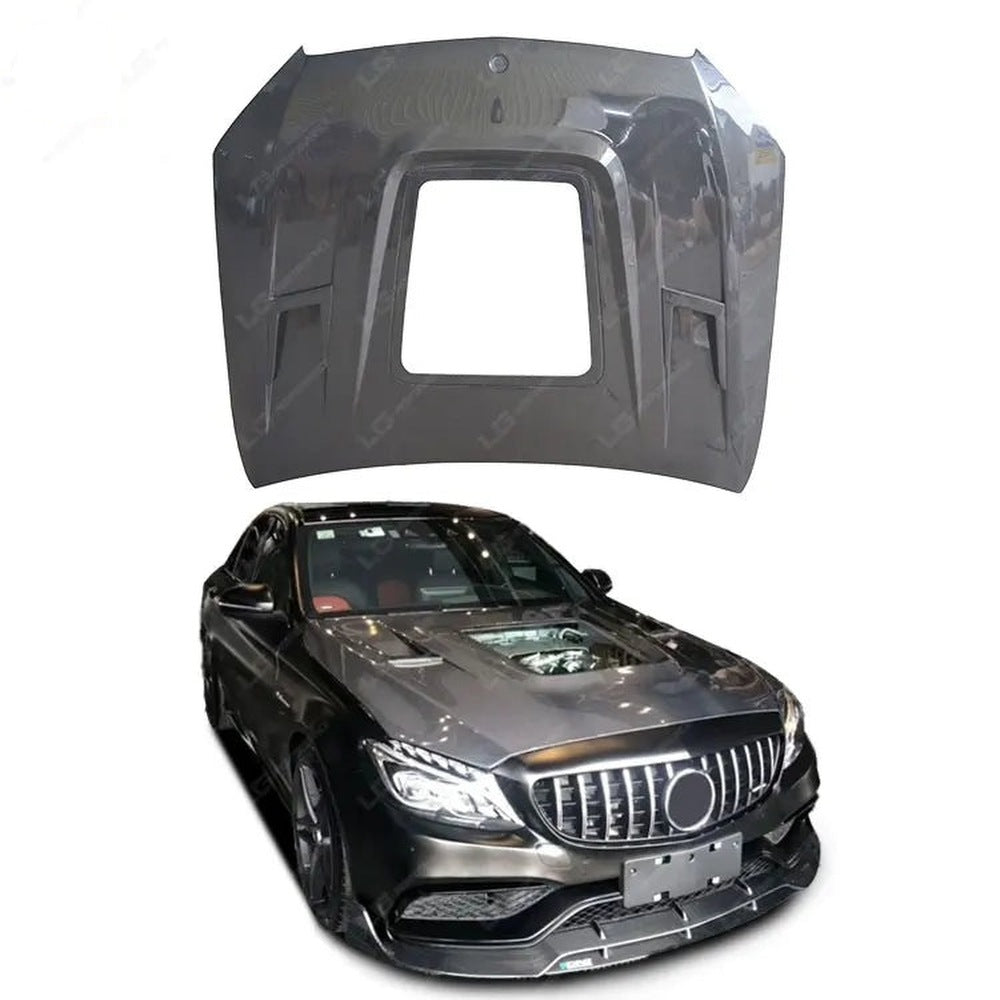 Mercedes-AMG C63 (W205) Carbon Fiber Hood with Window