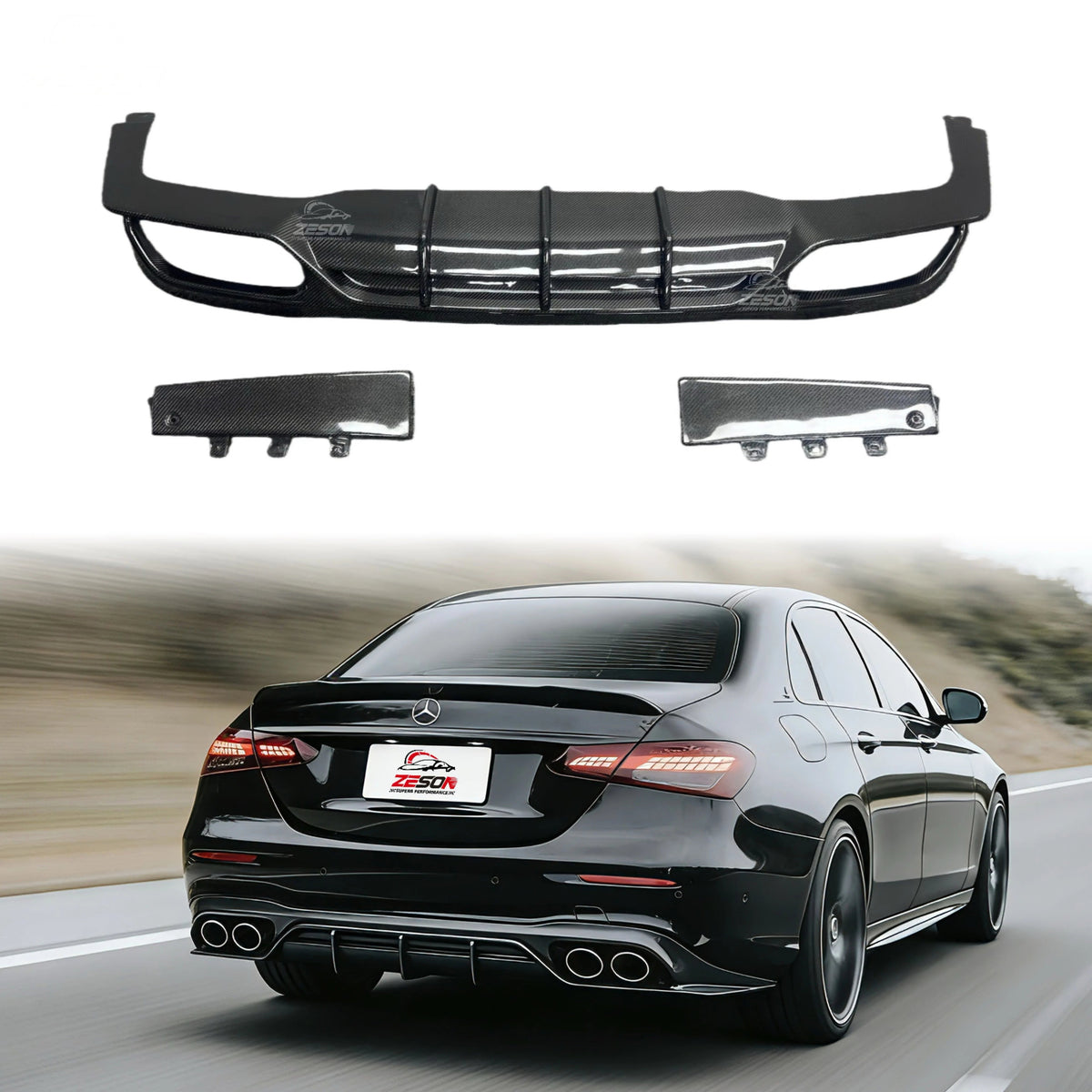 Mercedes-AMG E63/E43 (W213) FD-Style Carbon Rear Diffuser